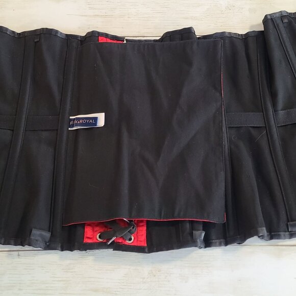 Fox & Royal Rococo Embroidered Beaded Strapless Corset Red Coquette Burlesque 38 - Picture 4 of 10